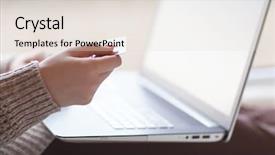  Presentation with credit risk - Colorful slide set enhanced with hands holding credit card backdrop and a lemonade colored foreground