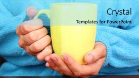  Presentation with hands holding - Beautiful PPT theme featuring scene of bangkok sky scraper backdrop and a dark gray colored foreground