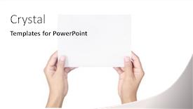  Presentation with hands holding - Amazing presentation design having hands-holding-paper-blank backdrop and a white colored foreground