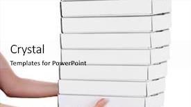  Presentation with pizza - Audience pleasing slides consisting of hands holding pizza boxes isolated backdrop and a white colored foreground