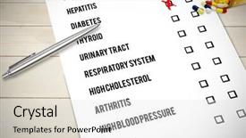  Presentation with bleached - Cool new presentation design with hands holding up pills against bleached wooden planks background backdrop and a white colored foreground