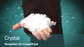  Presentation with older person holding pills - Audience pleasing PPT layouts consisting of hands in front of green backdrop and a ocean colored foreground