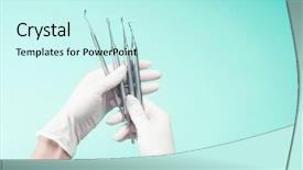  Presentation with mask nurse - Amazing presentation having hands in gloves holding medical backdrop and a cool aqua colored foreground