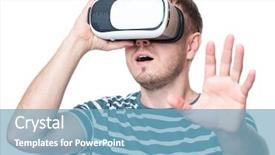  Presentation with movies - PPT theme with hands isolated on white background background and a teal colored foreground