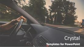  Presentation with driver - Slides consisting of hands-of-a-driver background and a dark gray colored foreground