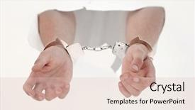  Presentation with paper - Slides featuring hands of a man breaking background and a lemonade colored foreground