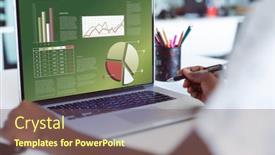  Presentation with african american business - Presentation theme having hands-of-african-american-businesswoman background and a tawny brown colored foreground