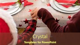  Presentation with praying hands - Slide deck consisting of hands-of-caucasian-mother background and a tawny brown colored foreground