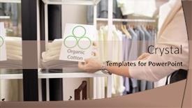  Presentation with elegant - Colorful slide set enhanced with hands-of-elegant-mature-female backdrop and a soft green colored foreground