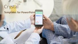  Presentation with general biology - Slide set consisting of hands-of-female-general-practitioner background and a lemonade colored foreground