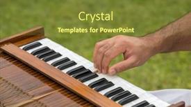  Presentation with indian - Slide set having hands-of-indian-man-playing background and a tawny brown colored foreground