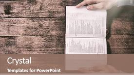  Presentation with holding hands - Amazing slide deck having hands of man holding bible backdrop and a coral colored foreground