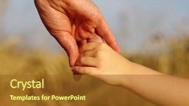  Presentation with neonatal nurse baby hand mother - Slide set enhanced with hands of mother and daughter background and a  colored foreground