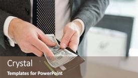  Presentation with pay - Presentation theme with hands-of-rich-young-elegant background and a violet colored foreground