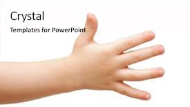  Presentation with pink and white roses shabby chic country - Theme with hands of the child isolated background and a white colored foreground