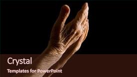  Presentation with black children babies hands - Colorful PPT layouts enhanced with hands of the old woman backdrop and a wine colored foreground