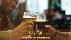  Presentation with saint patrick day - Beautiful presentation theme featuring hands-of-two-young-intercultural backdrop and a tawny brown colored foreground