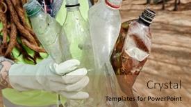 Presentation with volunteer - Slide set with hands-of-volunteer-holding-many background and a coral colored foreground