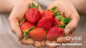  Presentation with vertical farm - Presentation consisting of hands-of-worker-of-contemporary background and a red colored foreground