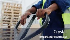  Presentation with black hands - Slides enhanced with hands-of-young-black-woman background and a navy blue colored foreground