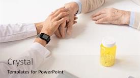  Presentation with hands holding - Colorful presentation enhanced with hands-of-young-contemporary-clinician backdrop and a lemonade colored foreground