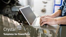  Presentation with technical service - Audience pleasing presentation consisting of hands of young contemporary worker backdrop and a tawny brown colored foreground