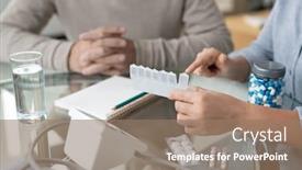  Presentation with helping hands - Cool new presentation with hands-of-young-female-pointing backdrop and a coral colored foreground