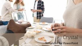  Presentation with intercultural - PPT layouts consisting of hands-of-young-intercultural-couple background and a coral colored foreground