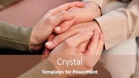  Presentation with next - Amazing presentation having hands-of-young-supportive-female backdrop and a coral colored foreground