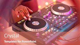  Presentation with african ethnicity - Beautiful slides featuring hands-of-young-woman backdrop and a coral colored foreground