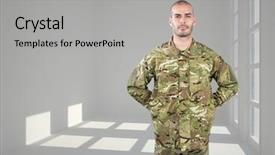  Presentation with concrete pouring during commercial concreting - PPT theme having hands on back concrete room background and a light gray colored foreground