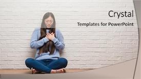  Presentation with medicina tradicional chinesa chinese herb - Amazing slide deck having hands on chest with closed backdrop and a white colored foreground