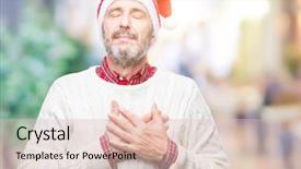  Presentation with chest - Cool new presentation theme with hands on chest with closed backdrop and a lemonade colored foreground