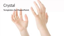  Presentation with prayer hands - PPT theme with hands open in prayer isolated background and a white colored foreground
