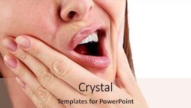  Presentation with face pain - Slide deck consisting of hands over face dental health background and a lemonade colored foreground