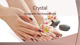  Presentation with jesus washing disciples feet - Audience pleasing PPT layouts consisting of hands pebble - manicured female feet and hand backdrop and a lemonade colored foreground