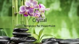  Presentation with zen - Cool new presentation with hands pebble - spa concept with zen basalt backdrop and a  colored foreground