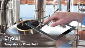  Presentation with digital - Amazing slide set having sofisticated food - hands photographing vats through digital backdrop and a dark gray colored foreground