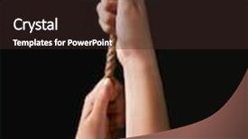  Presentation with black hands - Audience pleasing presentation theme consisting of hands-pulling-up backdrop and a wine colored foreground