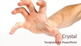  Presentation with floral border over white - Presentation enhanced with hands reaching - human hand take background and a lemonade colored foreground