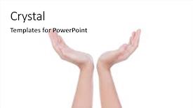  Presentation with waiter hand in white glove - Presentation having hands reaching - two hand isolated on white background and a white colored foreground