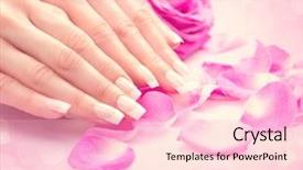  Presentation with pink rose petals - Amazing presentation theme having hands soft skin beautiful nails backdrop and a lemonade colored foreground