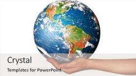  Presentation with north america - Amazing slide deck having hands south and north america backdrop and a lemonade colored foreground