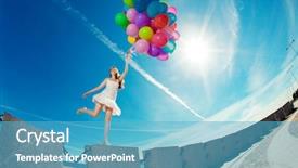  Presentation with energy air - Slide deck featuring hands sunny and positive energy background and a teal colored foreground