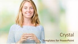  Presentation with blue - Beautiful PPT layouts featuring hands together and fingers cross backdrop and a  colored foreground