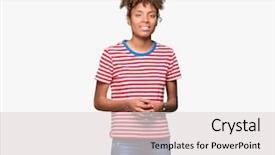  Presentation with african american leadership - PPT layouts with hands together and fingers cross background and a lemonade colored foreground