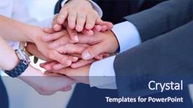  Presentation with circle - PPT layouts having hands together in a circle background and a  colored foreground