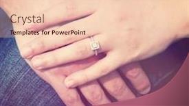  Presentation with together - Presentation design enhanced with hands together showing the ring background and a lemonade colored foreground