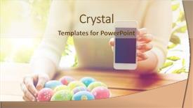  Presentation with holidays - Amazing slides having hands with colored easter egg backdrop and a  colored foreground
