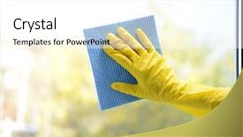  Presentation with napkin - Beautiful slides featuring heathy child - mother and her daughter outdoors backdrop and a gray colored foreground